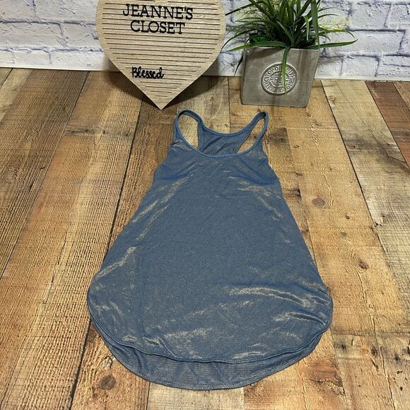 Lululemon What The Sport Singlet Tank Top Heathered Poseidon Gold W1L07S size 4 - Picture 11 of 11